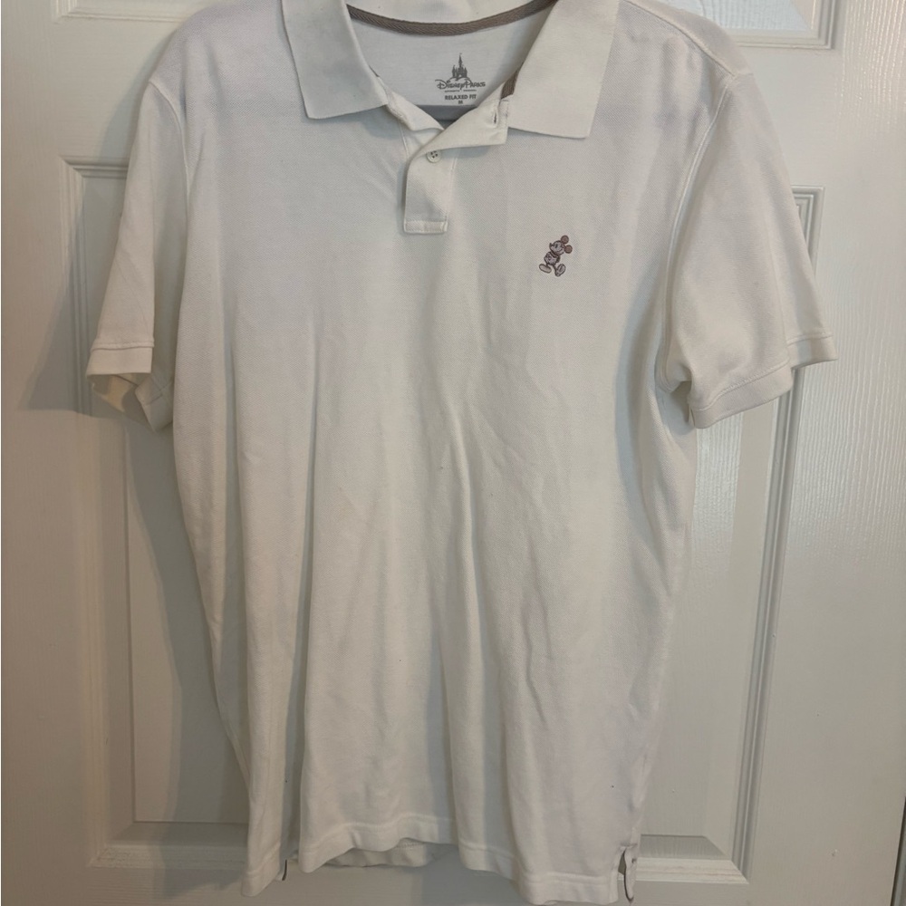 Disney White Polo Shirt Classic Style